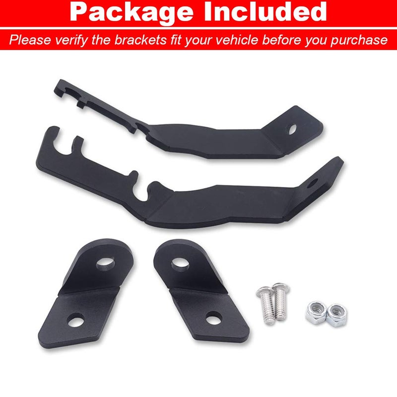 Wsays XJMOTO Upper Hood Ditch Side Pillar Work Led Light Pod Mount Bracket Compatible with Toyota Tacoma 1995-2004 - Image 5